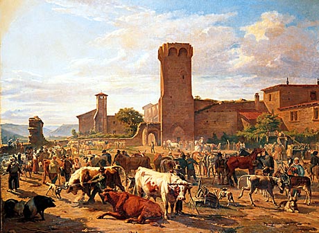 March d'animaux  L'Arbresle, de Jean-Baptiste-Louis Guy.
